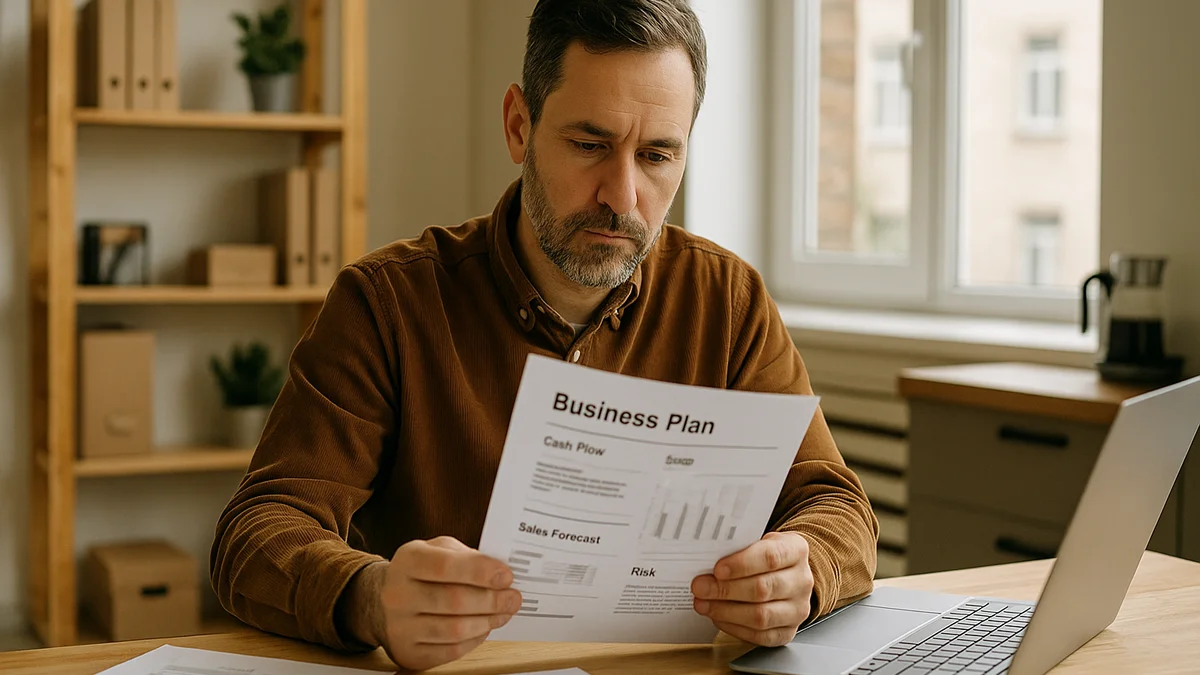Editorial photograph for How to write a business plan for a small company in the UK