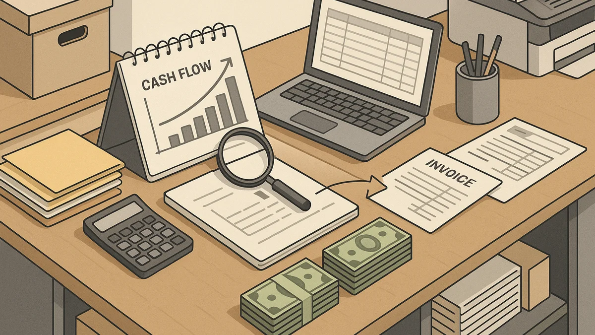 Editorial illustration for How to manage business cash flow during slow months